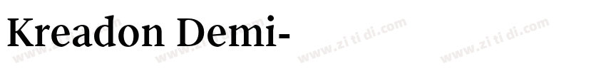Kreadon Demi字体转换